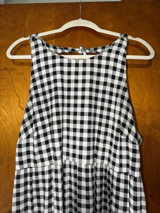 torrid Black and White Gingham Tiered Maxi Dress - Picture 3 of 7